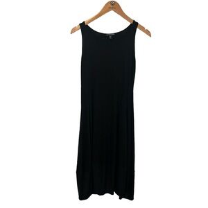 Eileen fisher black knit stretch sleeveless dress women’s XS lightweight casual